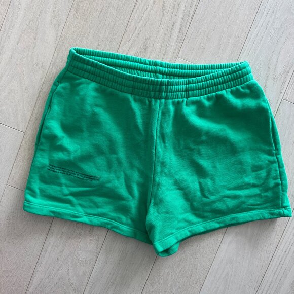 PANGAIA - Green Sweat Shorts - Picture 1 of 3